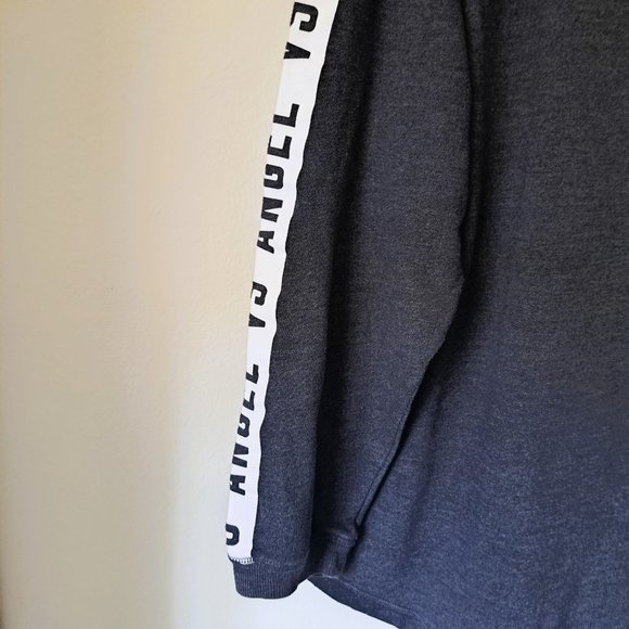 Victoria Secret Hoodie Logo Angel vs Angel Gray Long Sleeve Size L - Picture 4 of 10